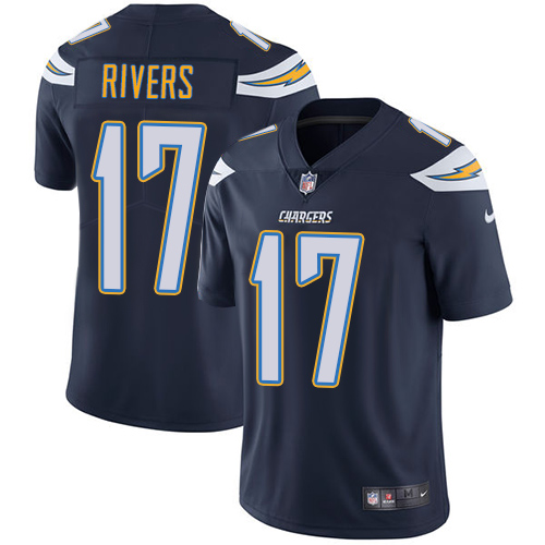 Nike Chargers #17 Philip Rivers Navy Blue Team Color Men's Stitched NFL Vapor Untouchable Limited Jersey - Click Image to Close